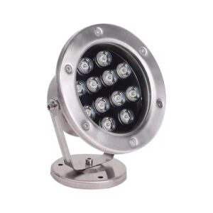 LED Stainless Steel Fountain Light With Stand | 12V IP68 | 6–24W Fountain Spotlight