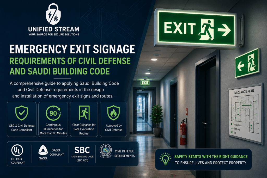 Photoluminescent emergency exit signs